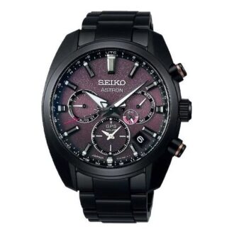 ASTRON Astron GPS Solar Dual-Time 42,7 mm Sınırlı Sürüm Siyah/Mor