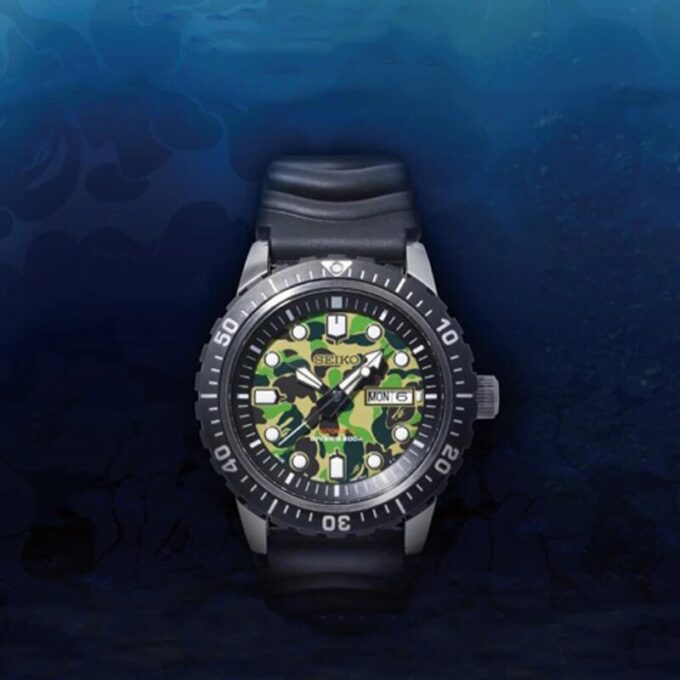 BAPE X Seiko MEKANİK DALIŞ SAATİ Crossover