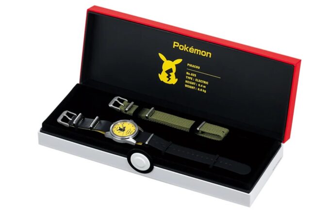 Pokemon Pikachu Crossover Sınırlı Sayıda Üretilen Saat Sarı Siyah