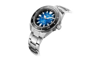 Prospex Serisi Safir Camlı Warrior Gradyan Mavi Çelik Şeritli 200 Metre Su Geçirmez Mekanik Saat