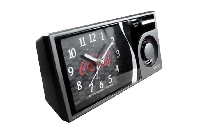 Seiko x Coca Cola Sessiz Müzikli Çalar Saat Siyah/Gri